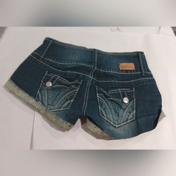 3 Jean Denim Shorts sz 27 SZ 5-6 EUC Ladies Women's Daisy Duke's - Picture 7 of 11